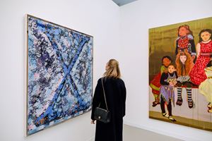 Vaughn Spann and Claire Tabouret, <a href='/art-galleries/almine-rech-gallery/' target='_blank'>Almine Rech</a>, Frieze London (3–6 October 2019). Courtesy Ocula. Photo: Charles Roussel.
